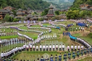 黎平县肇兴侗寨侗族大歌现场