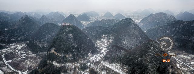 云鹫山雪景