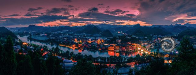 《下司夜景》