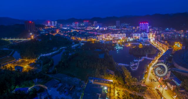 凤冈县城夜景