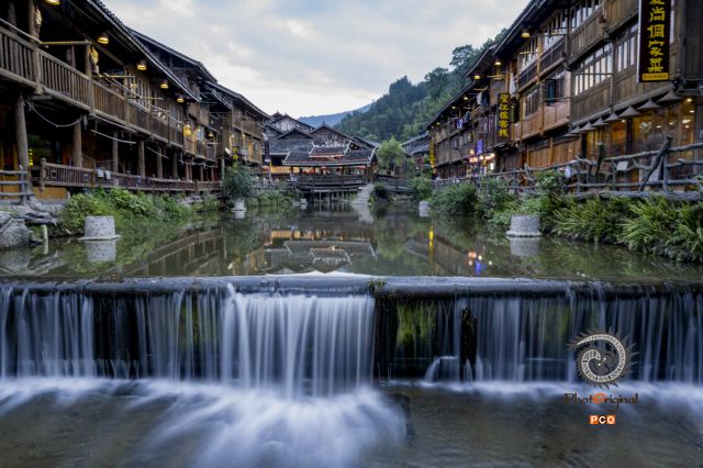 侗寨暮色
