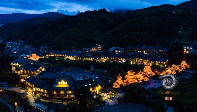 秋夜肇兴侗寨