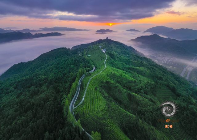 茶山日出