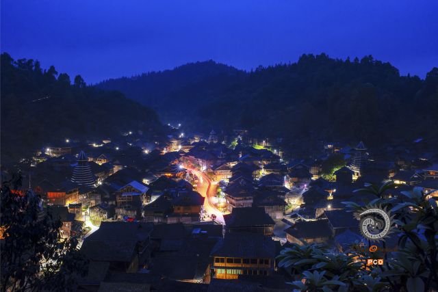 侗寨夜色
