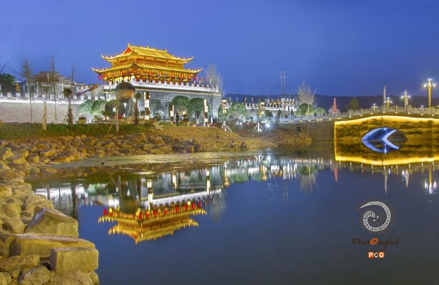 旧州古镇夜色