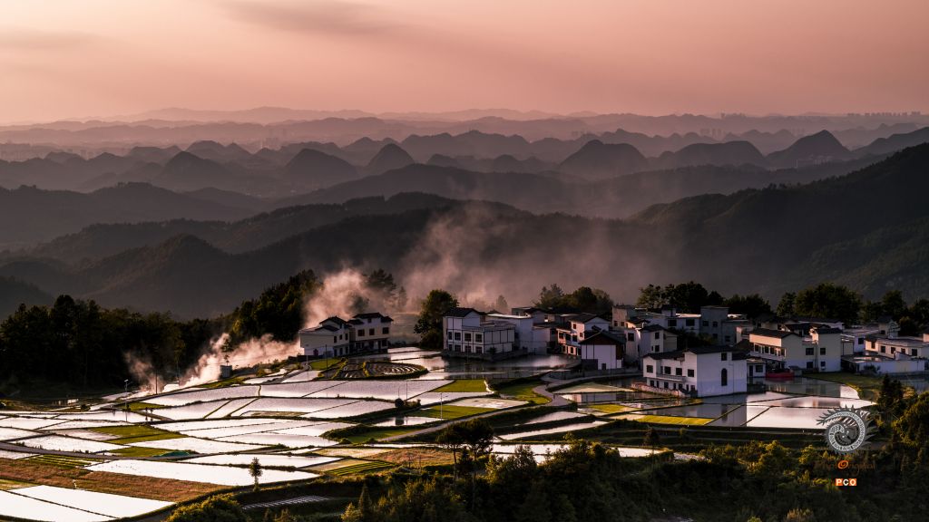 山村暮色