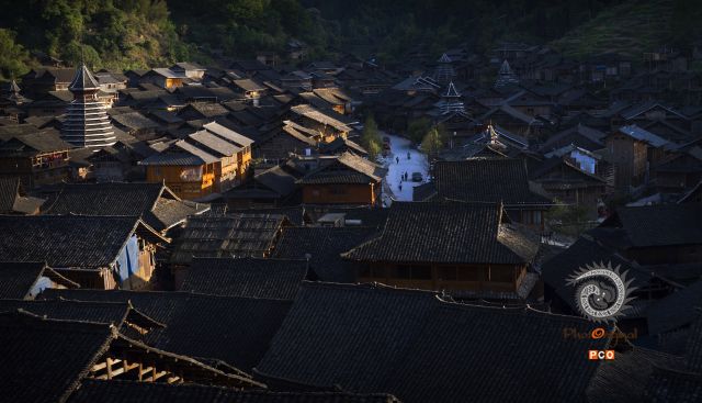 夕照古寨