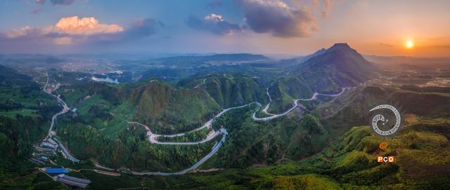 夕照茶山别样美