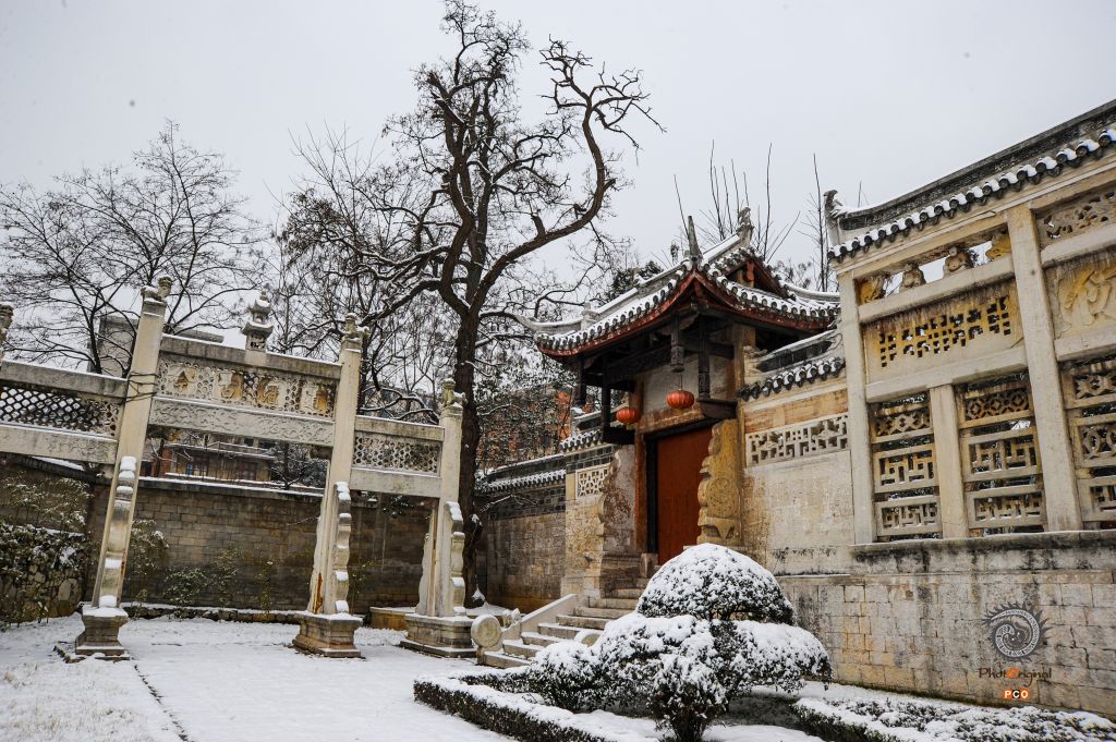 安顺文庙雪景