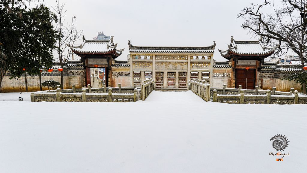安顺文庙雪景