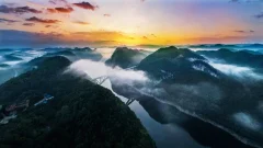 江界河国家级风景名胜区晨韵