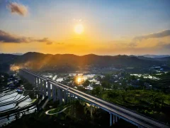 夕照江瓮安高速白水河大桥