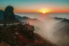 梵净山日落