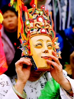 《地戏脸谱组照》