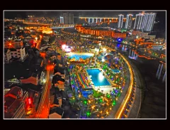 《石阡古温泉夜景》