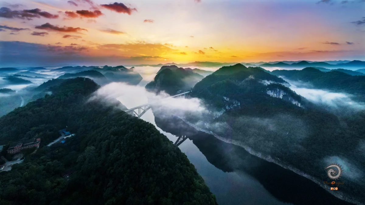 江界河国家级风景名胜区晨韵
