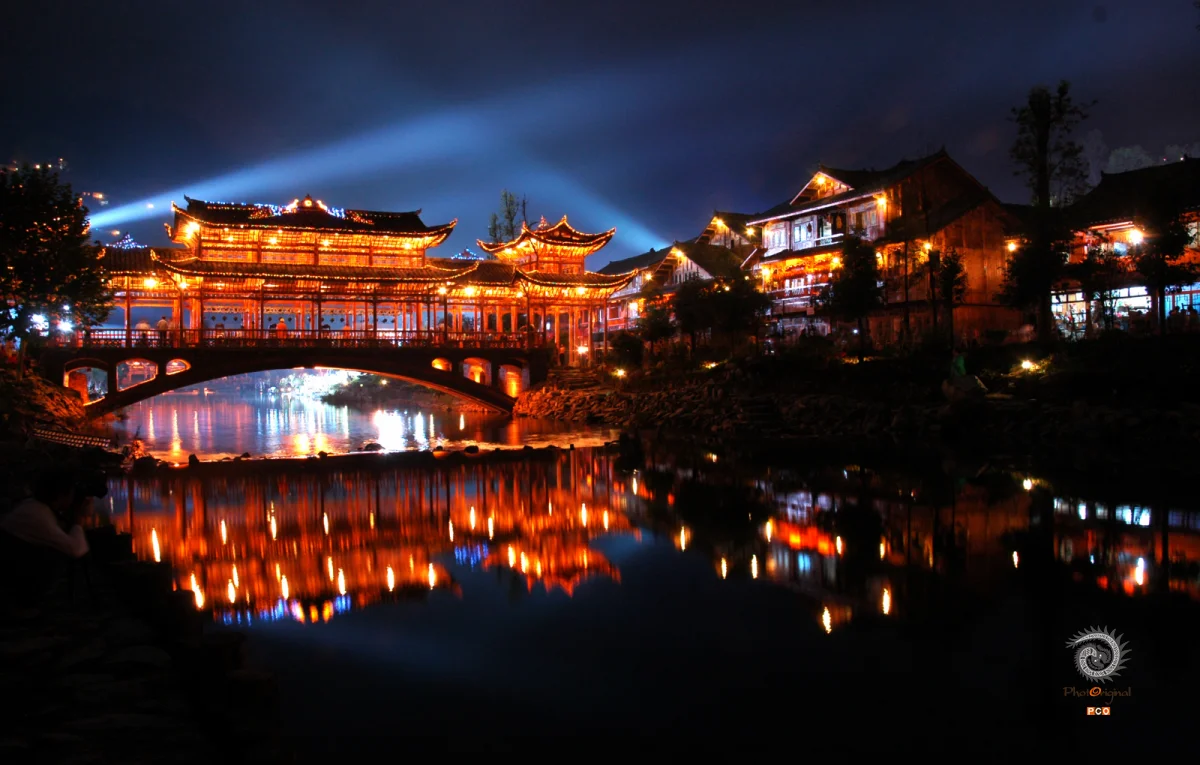 西江夜景